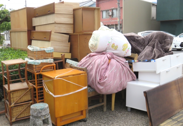 家庭から出た粗大ごみ